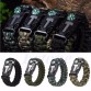 High Quality 5 in 1 Outdoor Survival  Para-cord Bracelet 